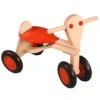 Van Dijk Toys Loopfiets Oranje Berkenhout -Bekende Speelgoed Winkel loopfiets berken oranje v.dijktoys
