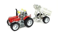 Tronico Mini Massey Ferguson MF5610 Met Aanhangwagen – 1 : 32 -Bekende Speelgoed Winkel massey ferguson mf5610 met aanhanger tronico mini 10031 2