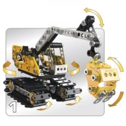 Meccano 16301 Excavator Graafmachine Contructiespeelgoed -Bekende Speelgoed Winkel meccano 16301 graafmachine bulldozer 1 1