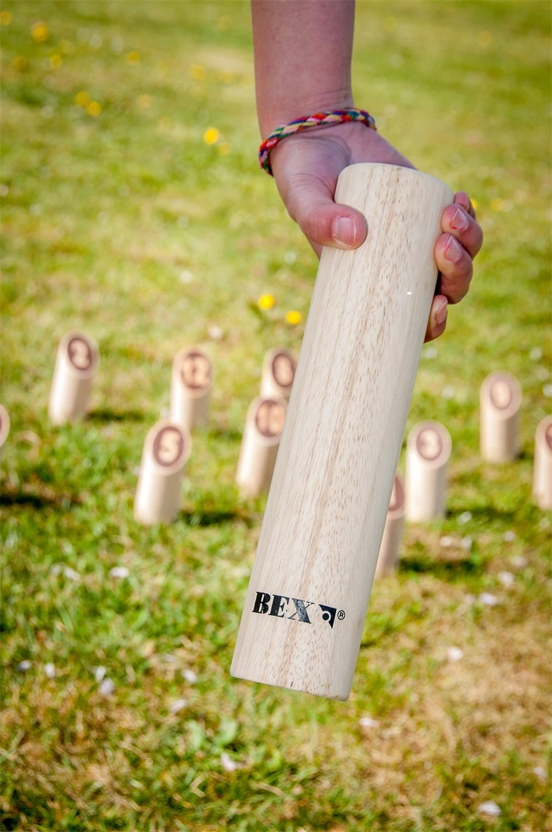 Kubb Numbers Bex Number Kubb Original Rubberwood 6 Kubb Numbers Bex Number Kubb Original Rubberwood - Afbeelding 4