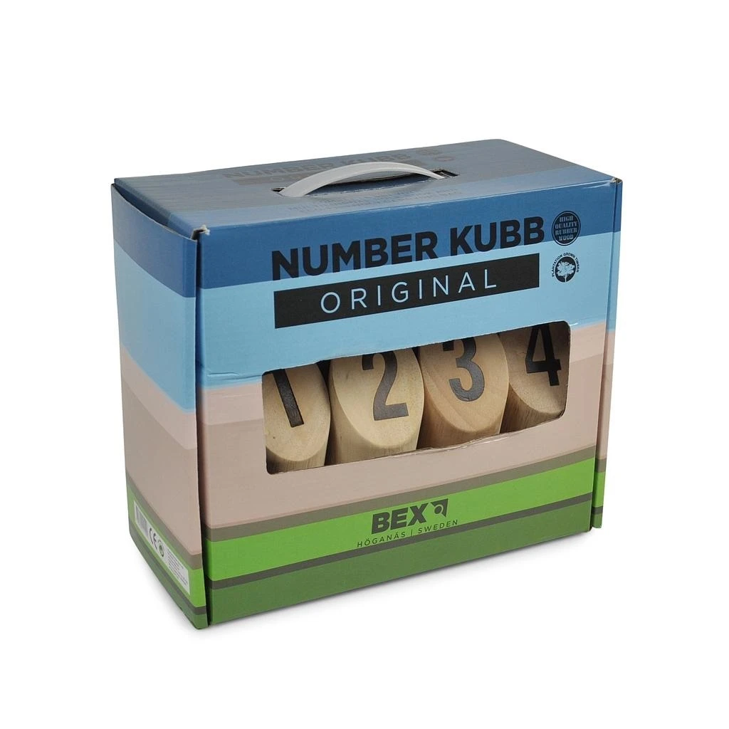 Kubb Numbers Bex Number Kubb Original Rubberwood 5 Kubb Numbers Bex Number Kubb Original Rubberwood - Afbeelding 3