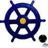 Stuurwiel Piraat Piratenstuur Kunststof Blauw