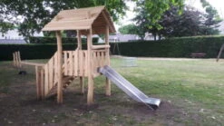 Robinia Toren Platformhoogte 125 Cm -Bekende Speelgoed Winkel robinia speeltoren met rvs glijbaan 100 125 openbaar.jpg 4