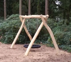 Robinia Houten Schommel Met Vogelnest PREMIUM Openbaar Gebruik