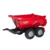RollyToys Halfpipe-trailer Krampe Tandemas Aanhangwagen -Bekende Speelgoed Winkel rolly toys rollyhalfpipe trailer krampe rood 123230