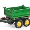 RollyToys Mega Trailer John Deere 3-zijdige Kipper Aanhanger -Bekende Speelgoed Winkel rollymega trailer rollytoys 122004