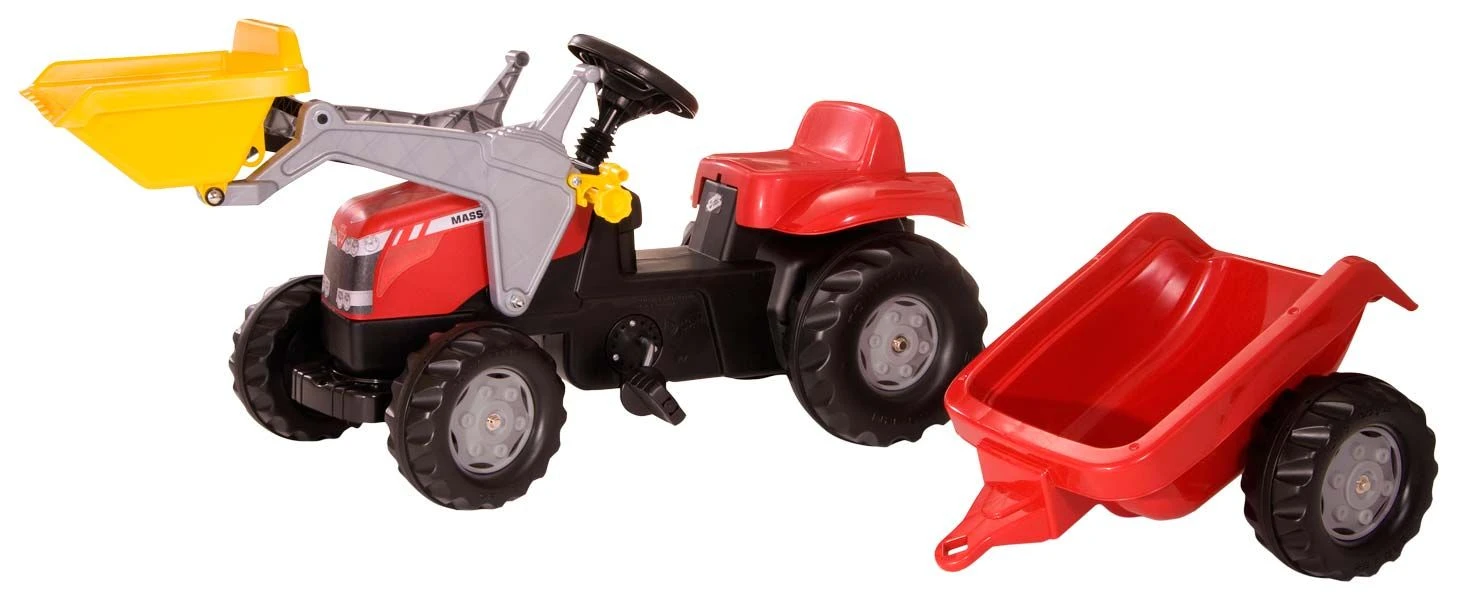 Rollykid Massey Ferguson Voorlader En Aanhangwagen Traptractor 3 Rollykid Massey Ferguson Voorlader En Aanhangwagen Traptractor