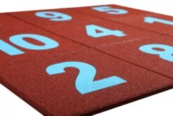 Hink-Stap-Sprong Tegel -Bekende Speelgoed Winkel rubber cijfertegel 1 1