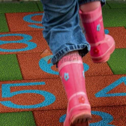 Hink-Stap-Sprong Tegel -Bekende Speelgoed Winkel rubber cijfertegel 2