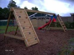 Aanbouw Klimmuur / Klimnet Voor Schommel Hout HD Openbaar Gebruik -Bekende Speelgoed Winkel schomel hout zwaar combinatie 1