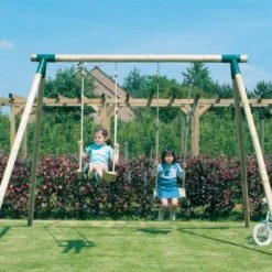 Swingcorner Schommel 4-schommelhaken -Bekende Speelgoed Winkel schommel rondhout swingcorner 4 haken 1 1