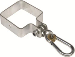 Schommelhaak Vierkant 90×90 Met Carabijnhaak -Bekende Speelgoed Winkel schommelhaak 90 x 90 vierkant met carabijn 1