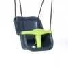 Babyschommel Peuterschommel De Luxe (black-rope) 2-delig Antraciet-lime 1 Babyschommel Peuterschommel De Luxe (black-rope) 2-delig Antraciet-lime -Bekende Speelgoed Winkel schommelzitje Babyzitje zwart touw antraciet dice outdoor