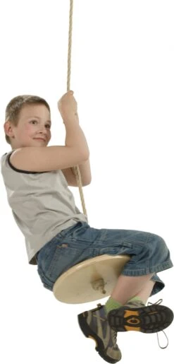 Houten Schotelschommel (PH-touwenset) -Bekende Speelgoed Winkel schotelschommel hout ph scaled 1