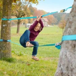 Slackers Slackline Set Classic Incl. Oefenlijn -Bekende Speelgoed Winkel slackers slackline classic met oefenlijn