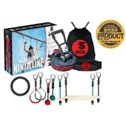 Slackers Ninja Line Intro Kit Starters Kit -Bekende Speelgoed Winkel slackline ninja kit slackers balans band 1