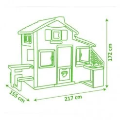 Smoby Friends House Met Buitenkeuken Kunststof Speelhuis -Bekende Speelgoed Winkel smoby 81020 friends house met buitenkeuken 2