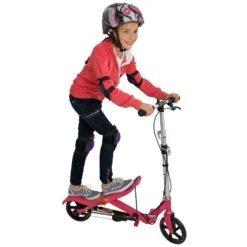 SpaceScooter X580 Pink Space Scooter Roze -Bekende Speelgoed Winkel spacescooter step autoped pink 3