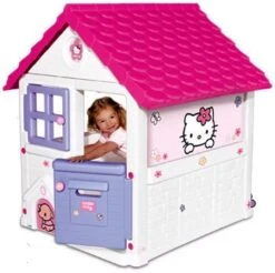 Smoby Sweet Home Hello Kitty Kunststof Speelhuisje -Bekende Speelgoed Winkel speelhuis sweet home hello kitty smoby 1 1