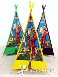 Speeltent Wigwam – Indianentent – 210 Cm. – 4 Baans -Bekende Speelgoed Winkel speeltent wigwam indianentent 1 1