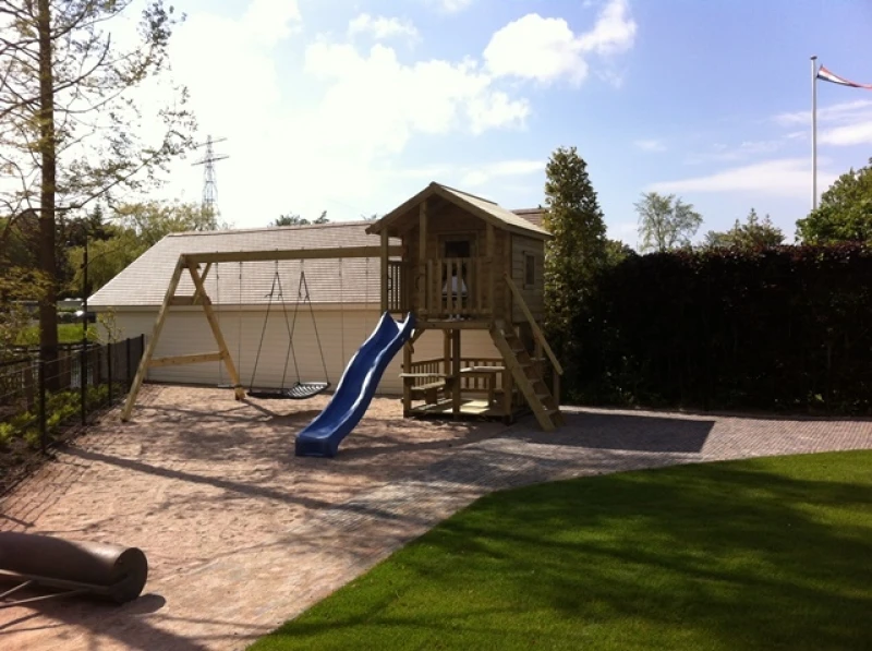 Houten Speelhuis Maarten Zonder Deur Speeltoestel 5 Houten Speelhuis Maarten Zonder Deur Speeltoestel - Afbeelding 3
