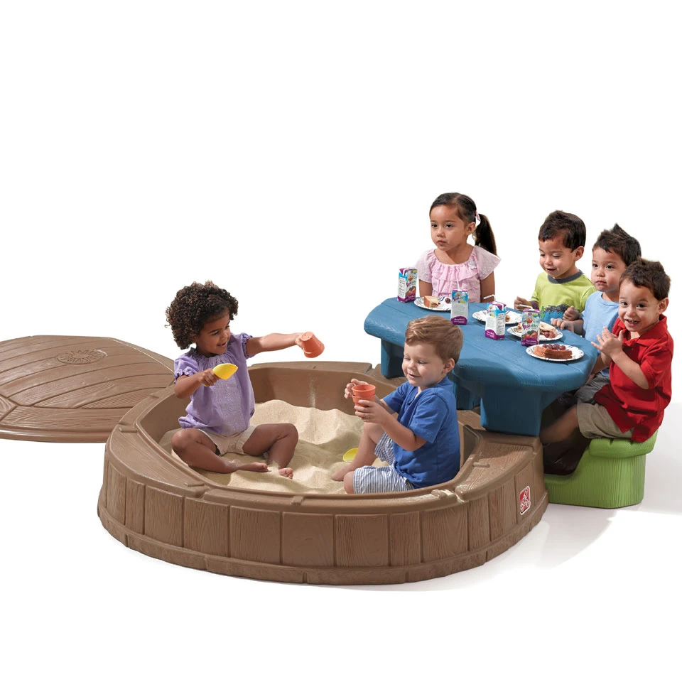 Step 2 Kunststof Zandbak Speeleiland Zandbak Met Pn-set 6 Step 2 Kunststof Zandbak Speeleiland Zandbak Met Pn-set - Afbeelding 4