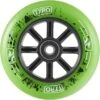 Longway Stuntstep Wielen 110mm Universeel PE Velg Green -Bekende Speelgoed Winkel stuntstep wiel 110mm kunststof velg abec9 lagers groen speelactief.nl