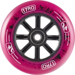 Longway Stuntstep Wielen 110mm Universeel PE Velg Black -Bekende Speelgoed Winkel stuntstep wiel 110mm kunststof velg abec9 lagers roze speelactief.nl 2