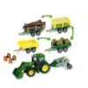 Theo Klein 3907 – John Deere Tractor Met Voorlader, Aanhanger (4 Modules) En Ploeg -Bekende Speelgoed Winkel theo klein 3907 John Deere tractor met aanahngwagen 4modules plus ploeg