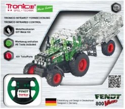 Tronico Micro Radiografisch Bestuurbare Fendt 800 Vario Met Aanhanger – 1 : 64 -Bekende Speelgoed Winkel tractor fendt 880 vario tronico micro 09521 1