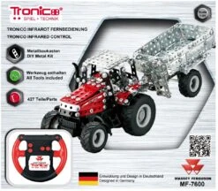 Tronico Micro Radiografisch Bestuurbare Massey Ferguson MF 7600 Met Aanhanger – 1 : 64 -Bekende Speelgoed Winkel tractor mf7600 rc tronico micro 9541 1