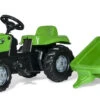 RollyKid X + Aanhanger Groen – Traptractor -Bekende Speelgoed Winkel traptractor rollykid x rollytoys 012169