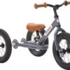 Trybike Steel Steelgrey 2in1 Loopfiets -Bekende Speelgoed Winkel trybike loopfiets 2 in 1 staal grijs