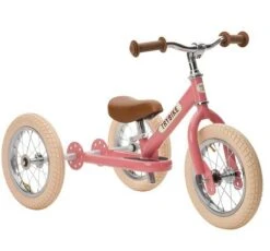 Trybike Steel Pink 2-in-1 Loopfiets Vintage Roze 8 Trybike Steel Pink 2-in-1 Loopfiets Vintage Roze -Bekende Speelgoed Winkel trybike steel pink 1