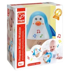 Muziek Tuimelaar Pinguin – Hape Music Wobbler -Bekende Speelgoed Winkel tuimelaar pinguin hape e0331 pinguin music wobbler 3