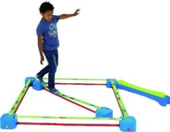 Slackline Line Set Van 2 Corners + 1 Slackline -Bekende Speelgoed Winkel vloer slackline vierkant 2