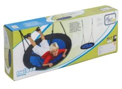 Vogelnest Schommel Swibee Blauw Multikid Schommel -Bekende Speelgoed Winkel vogelnest schommel swibee blauw 6 scaled 1