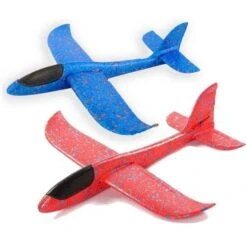 Zweefvliegtuig Werpvliegtuig Polystyreen Glider -Bekende Speelgoed Winkel zweefvliegtuig rood blauw polystireen foam glider 2
